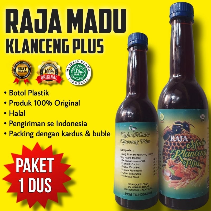 

JAMU RAJA MADU KLANCENG PLUS TERMURAH (PAKET 1 DUS / 12 BOTOL)