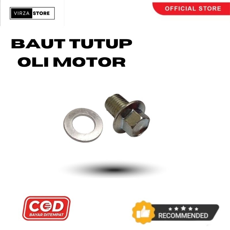 BAUT OLI MESIN HONDA & YAMAHA 12 MM ( kunci 1w ) baut oli mesin buat vario beat nmax adv
