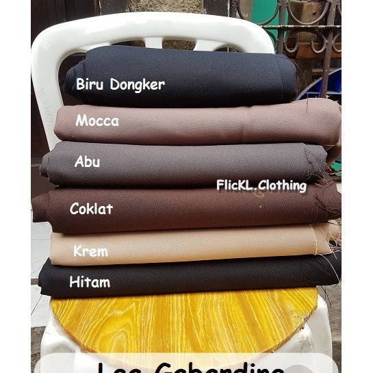 Termurah Bahan Kain Jeans Denim Lea Gabardine Permanent Press Celana Formil Formal