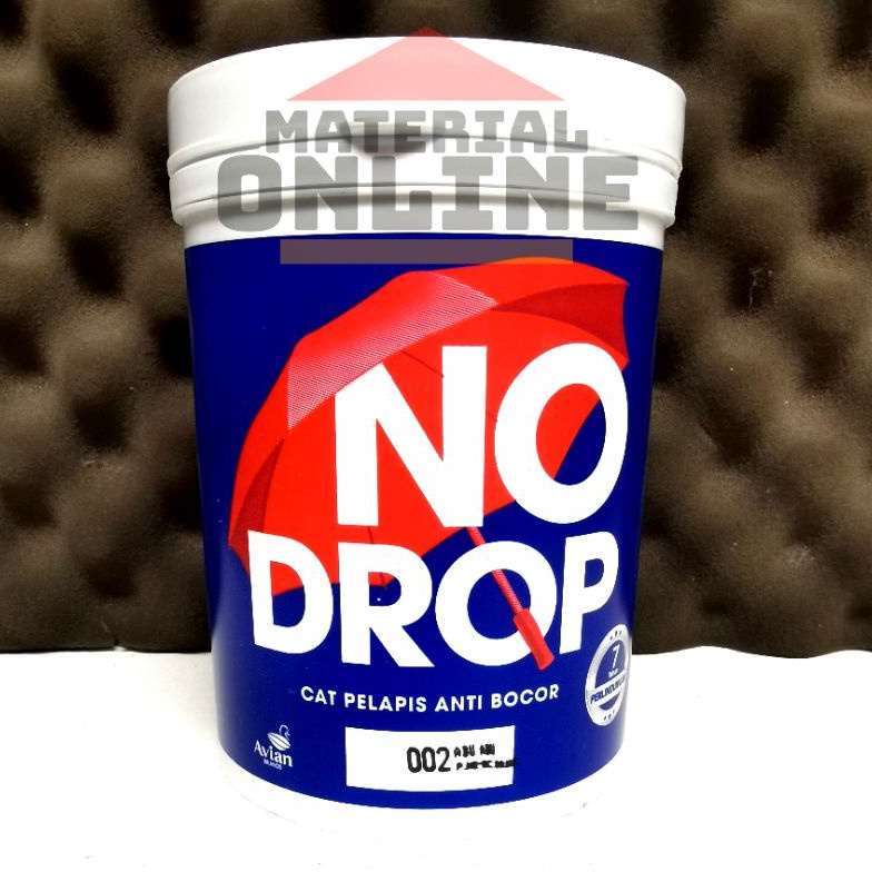 Menarik NoDrop No Drop Kaleng 1Kg 1 Kg Warna Abu Muda Merah Coklat Hitam Trans Biru Putih Kuning FDZ