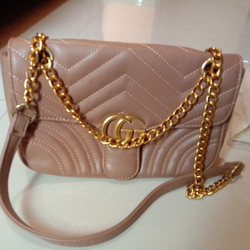 Tas Gucci Marmont Khaki Preloved
