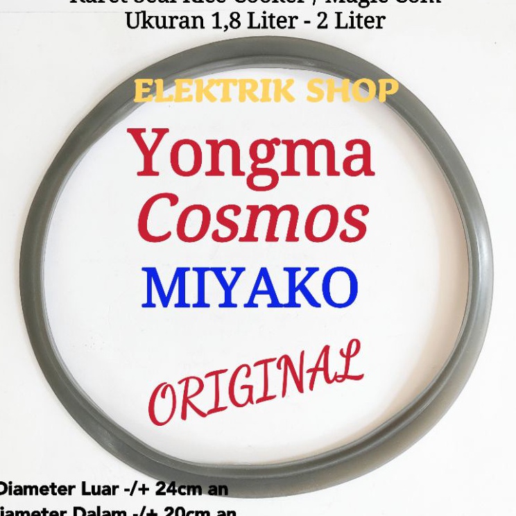 KARET SEAL TUTUPAN RICE COOKER MAGIC COM ORIGINAL 18LITER  2 LITER YONGMA DLL