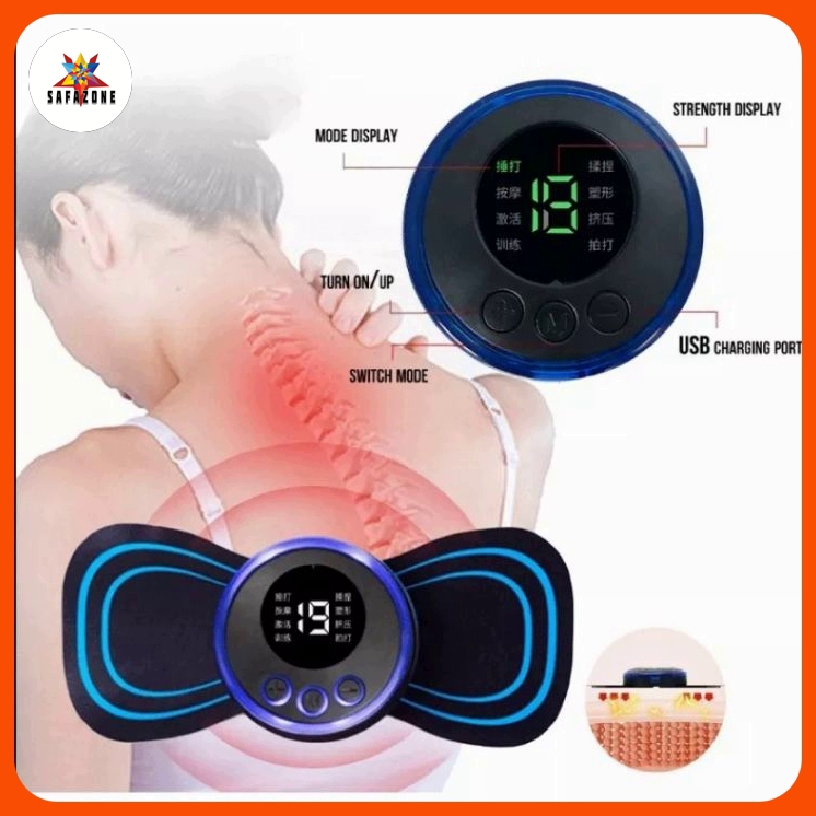 Alat Pijat Punggung alat Pijat Leher Elektrik Alat Terapi Pinggang Akupunktur Pengisian Meningkatkan