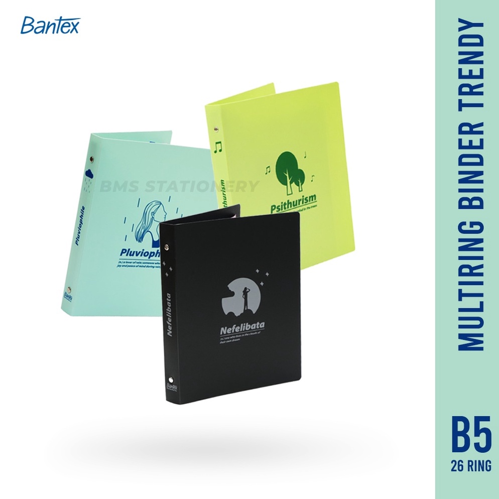 

Produk Bantex Binder B5 26 Ring Motif Trendy 2P