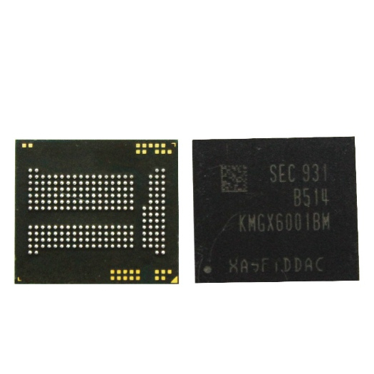 IC EMMC SEC B514 KMGX6001BM RAM 3 32GB BGA221 2ND XIA RED 6A