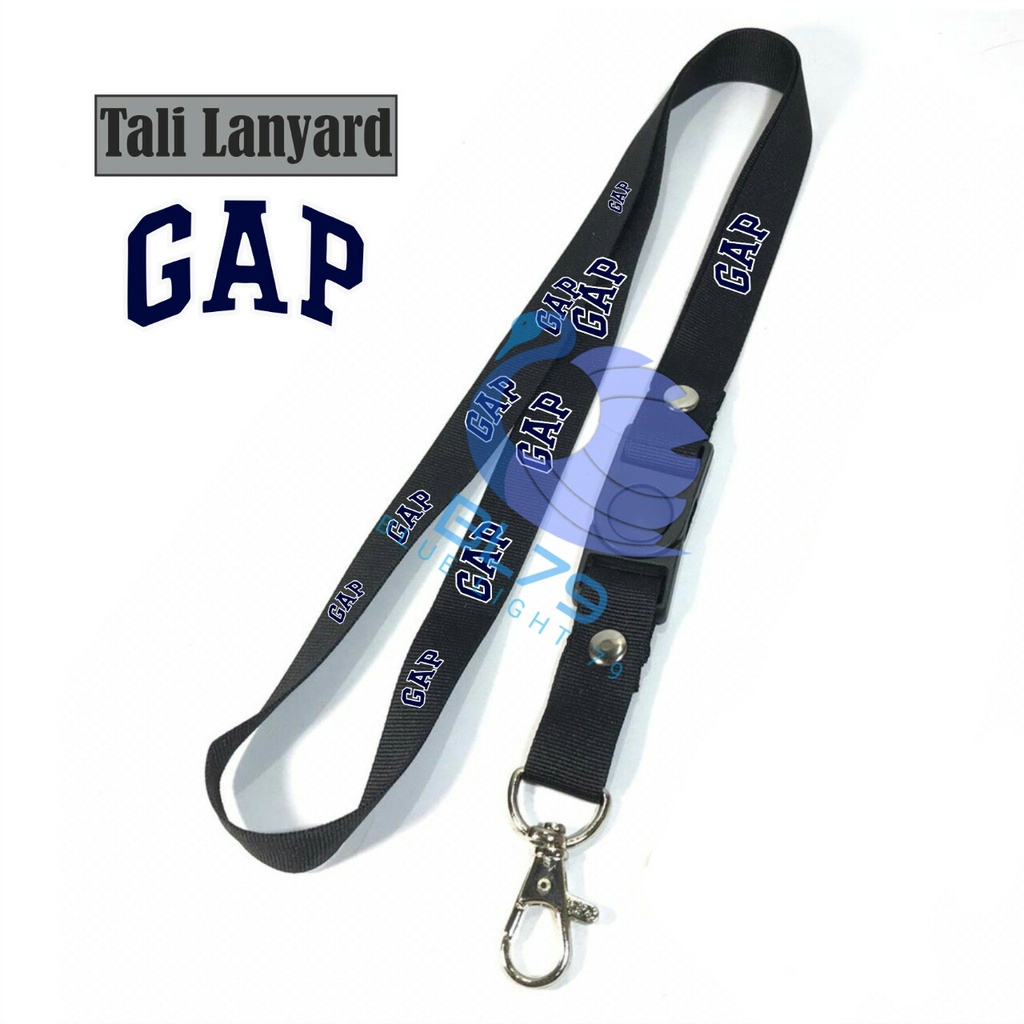 

Tali Lanyard gantungan kunci GAP/gantungan id card/gantungan hp/gantungan pod/gantungan flashdisk/nametag/kunci