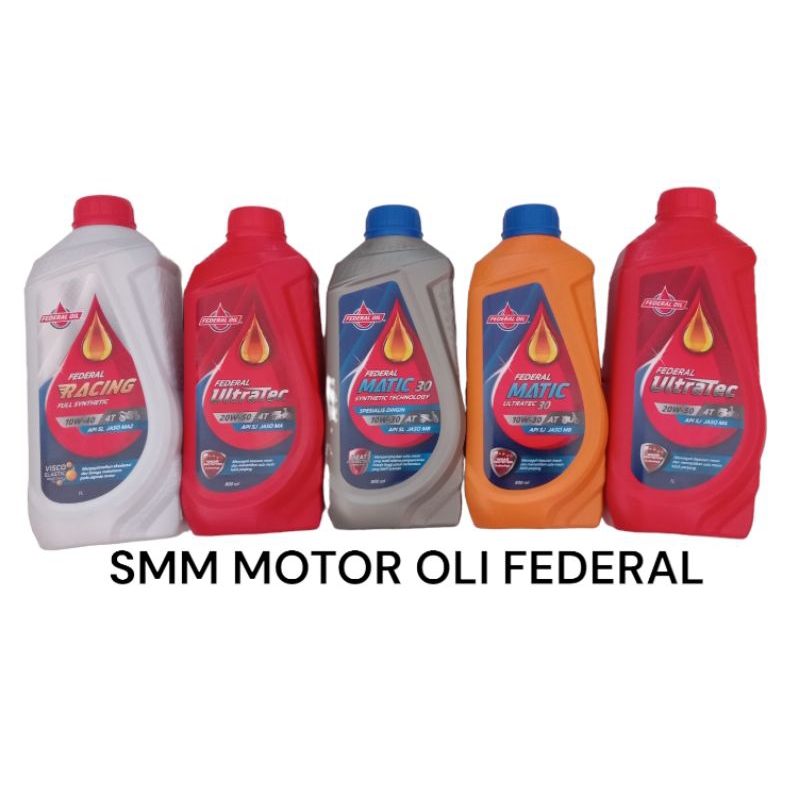 OLI OIL FEDERAL RACHING ULTRATEC MATIC 10W 30  10W 40 20W 50 1LTR