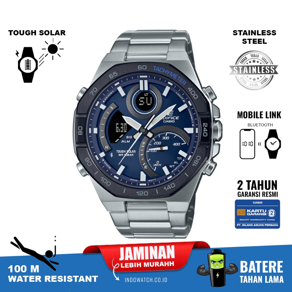 Casio Edifice ECB-950DB-2A ecb950 ecb950 original garansi resmi