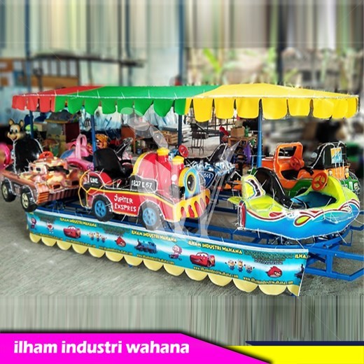 odong-odong kereta panggung mobil fiber