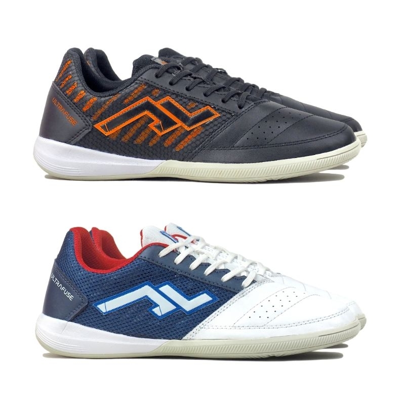 Sepatu Futsal Zethro ALFA V3 Leather - Black White Original