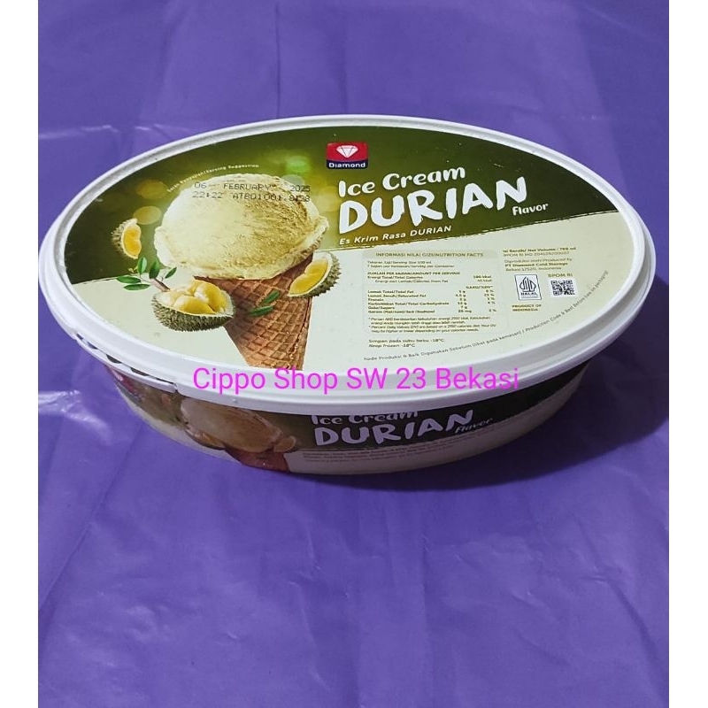 

Ice Cream DURIAN Diamond 700ml