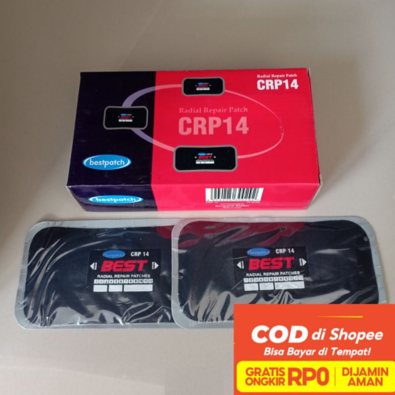 Dijual Murah Bestpatch CRP 14 Per Pcs  Biji  Lembar  Karet Tambal Ban Luar  Tip Top  Karet Patch Bes