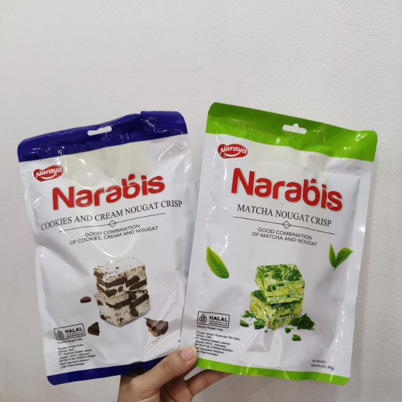 

Naraya Narabis Nouhat Crisp Matcha / Strawberry / Cookies Cream / Chocolate / Assortment 90gr