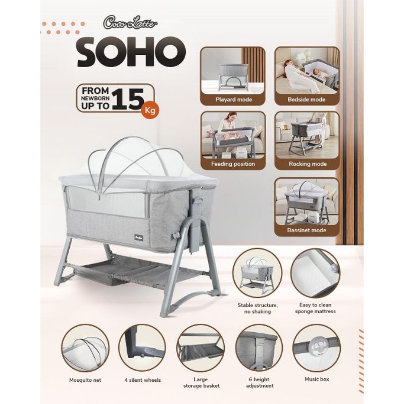 Box Cocolatte Soho 5in1 / Box Bayi / Box Tidur Bayi