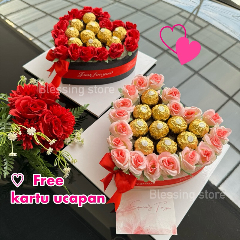 

(Dikirim Hari ini) KADO VALENTINE FERRERO ROCHER HEART | KUE ULANG TAHUN | BUKET COKLAT | BUKET BUNGA ROSE | KADO ANNIVERSARY | FERRERO BOUQUET | hadiah buket valentin | KADO GIFT BOX PACAR | bloom box chocolate | kado pacar cewek ulta bucket valentine