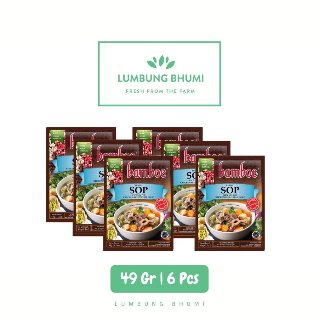 

BAMBOE Bumbu Sop Original 49 Gr Grosir 1 Pcs - Lumbung Bhumi