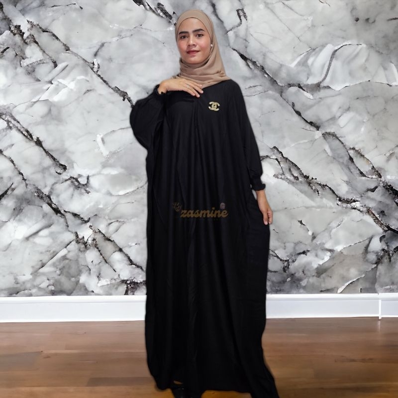 Baju Gamis Wanita Remaja Jumbo Kekinian Malika Kaftan Model Terbaru