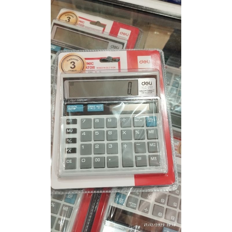 

Kalkulator Meja Check & Correct DELI DLC-512 Putih