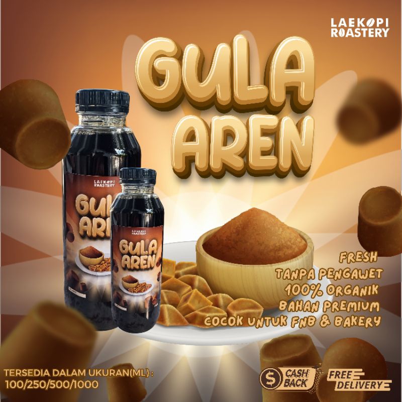 

Gula Aren Cair Asli Premium | 100 250 500 1000 ml