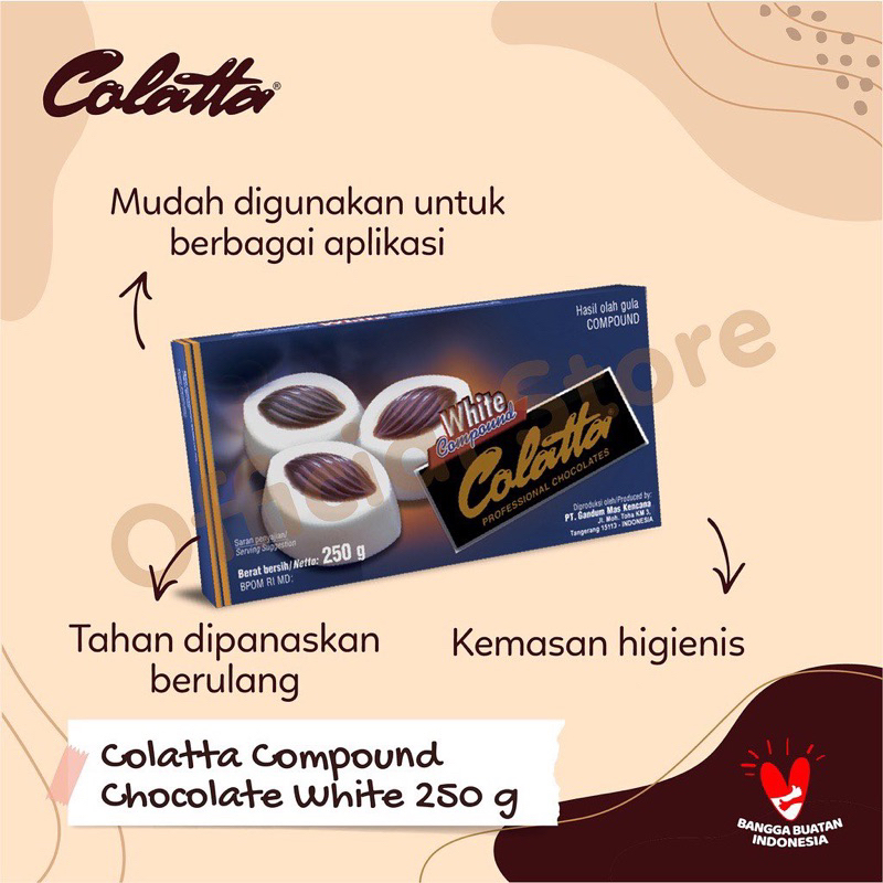 

Cokelat Batang Collata White 250gr