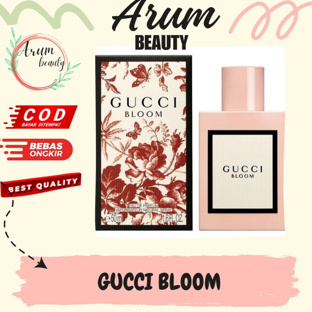 [100% Original] Gucci Parfum Wanita 100ML BLOOM Parfum/ BLOOM Eau de Parfum/Women Parfum/Women Eau d