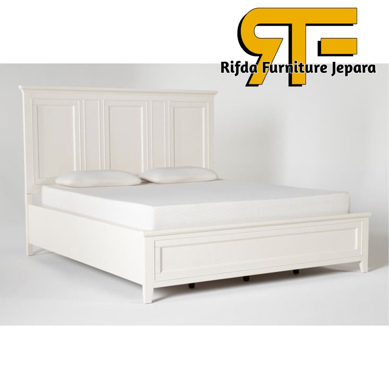 Dipan divan tempat tidur minimalis duco putih modern - dipan anak - tempat tidur murah - dipan ukir 