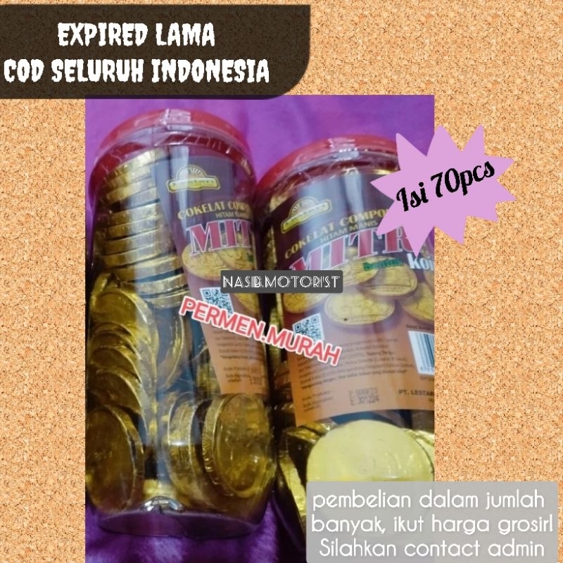 COKELAT MITRA KOIN TOPLES KECIL isi 70pcs