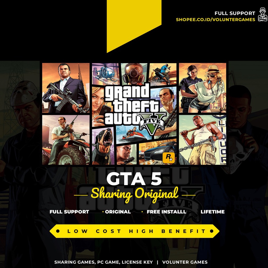 GRAND THEFT AUTO V GTA 5 PC ORIGINAL  LATEST UPDATE d Kemasan Baru