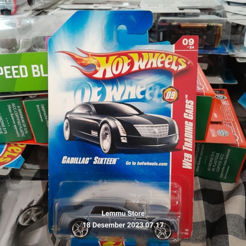 hotwheels cadillac sixteen grey