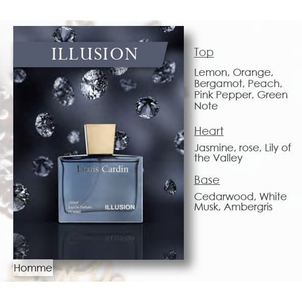 Louis Cardin - Eau De Parfume - Illusion - 100 ml - For Him