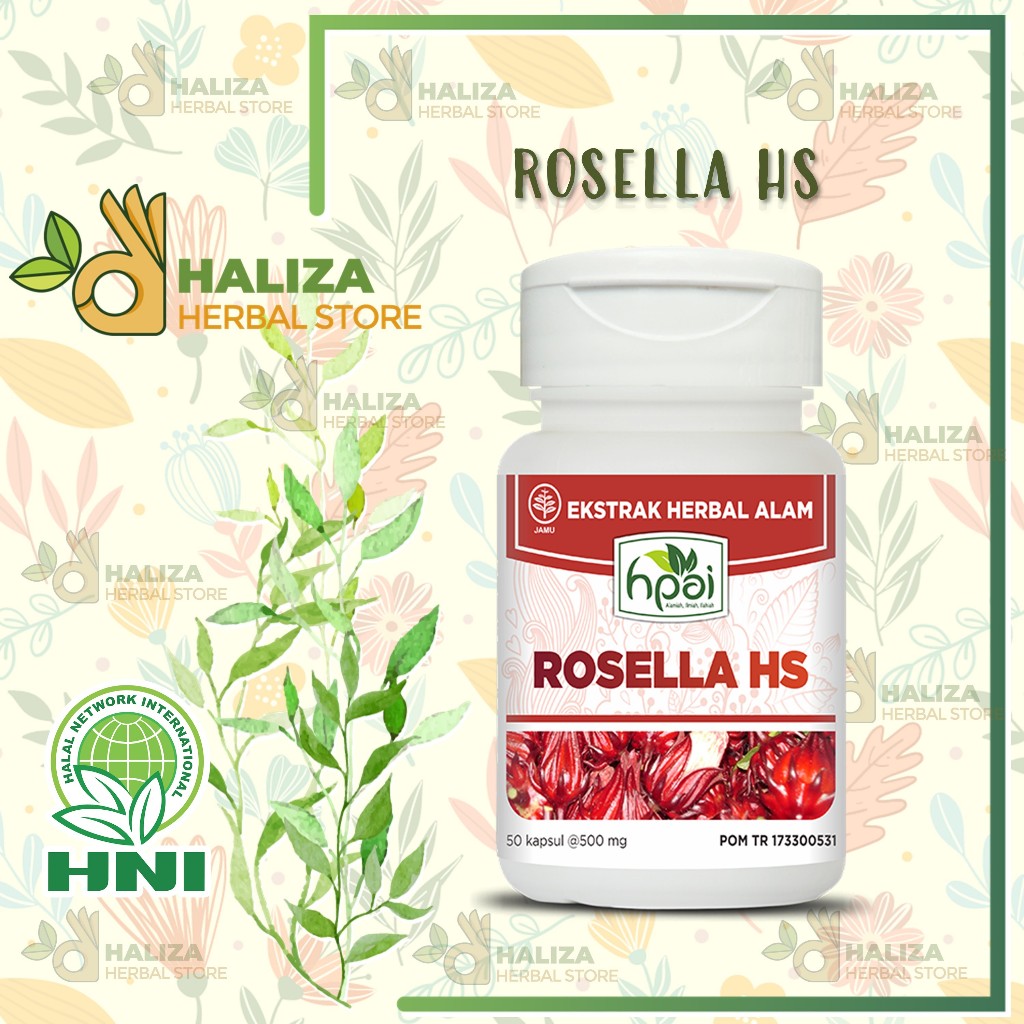 Rosella HS HNI-HPAI Obat Herbal Atasi Hipertensi Obesitas Dan Kolesterol ORIGINAL HNI BPOM