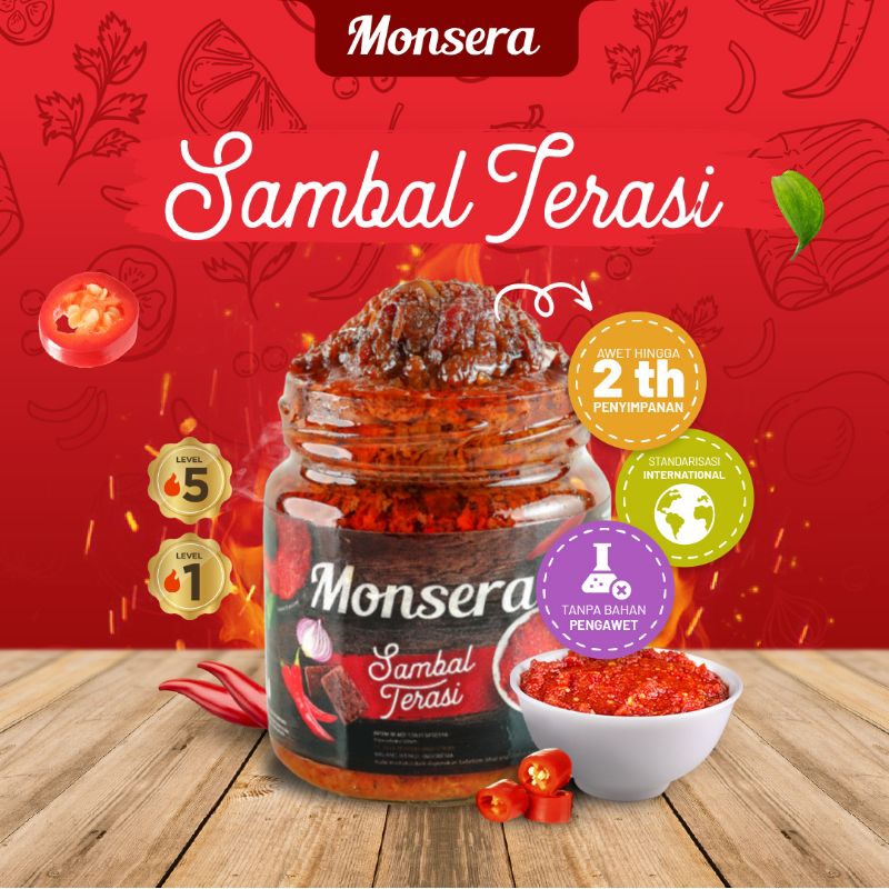 

Sambal Sambel Terasi Monsera khas Jawa Barat