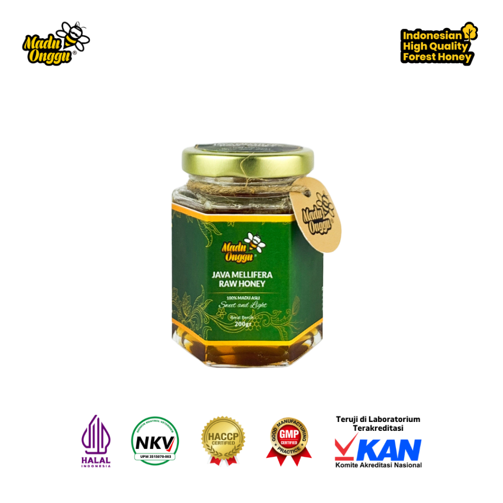 

Madu Murni Madu Onggu Java Mellifera Raw Honey 200gr 100% Nektar Alami Tanpa Pengolahan Apapun