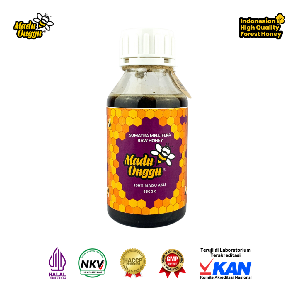 

Madu Asli Murni Madu Onggu Sumatra Mellifera Raw Honey 650gr 100% Nektar Alami Tanpa Pengolahan Apapun