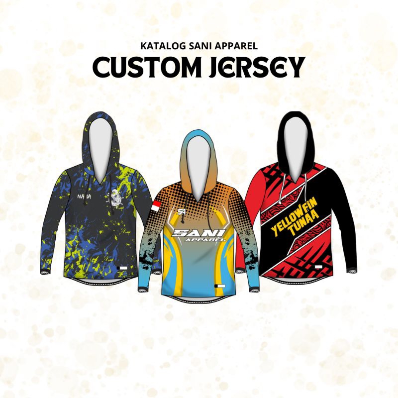 Jersey Mancing Lengan Panjang Custom Nama