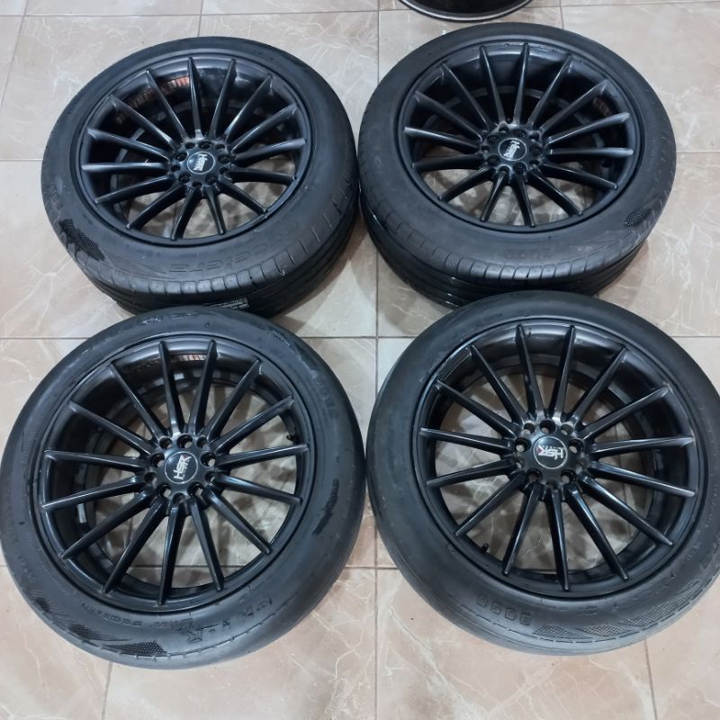 VELG HSR TSUKUBA RING 18 BAUT 5X100/114.3 VELG ONLY TANPA BAN
