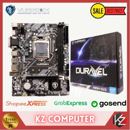 MAINBOARD / MOTHERBOARD / MOBO - VURRION MOBO DURAVEL H81M-SV2