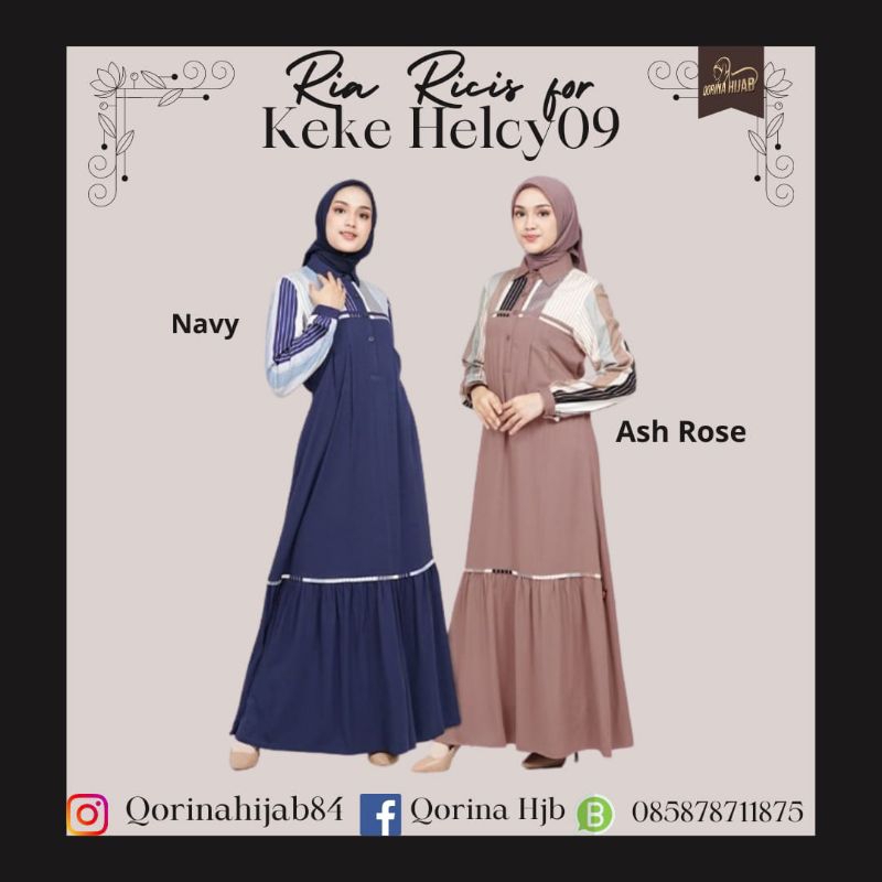 Keke Helcy 09 / gamis Keke / gamis rayon / gamis ootd