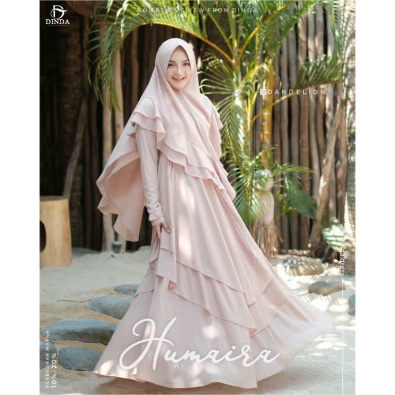 DINDA GAMIS DEWASA HUMAIRA SET KHIMAR