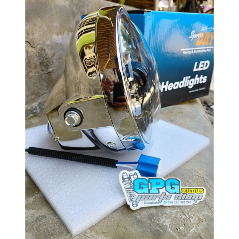 Lampu Reflektor Depan Daymaker Ninja SS R Set Batok