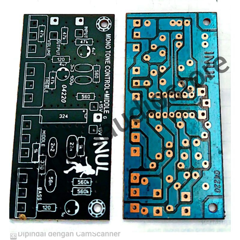 PCB TONE CONTROL MONO MIDDLE INUL