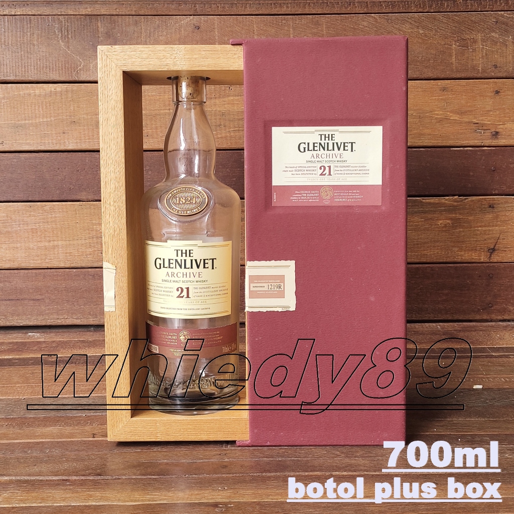 Botol glenlivet21 bekas buat koleksi