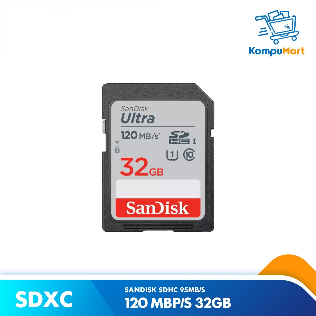 SDHC Sandisk  32GB Class 10 Speed 120 Mbps / Memory sdhc ultra 32gb 120mbps