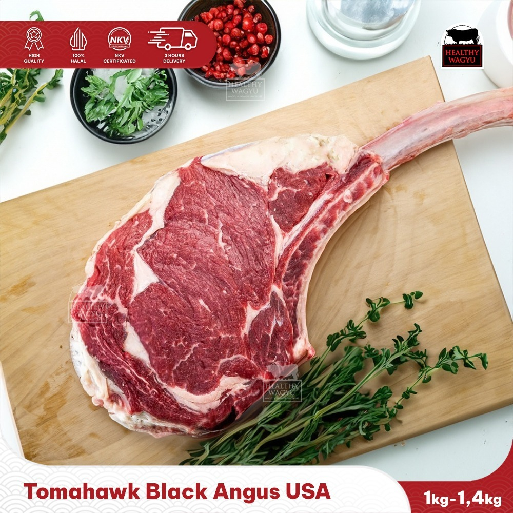 

Tomahawk signature wagyu mb 2+ 1.2kg Healthy Wagyu
