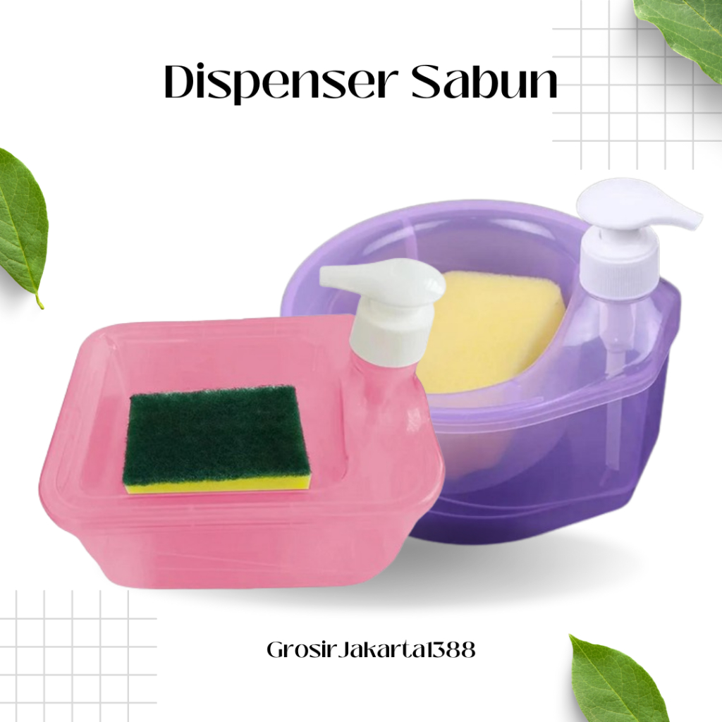 Dispenser Sabun Cuci Piring Tempat Sabun / Tempat Sabun Cuci Piring Dispenser Sabun Cair