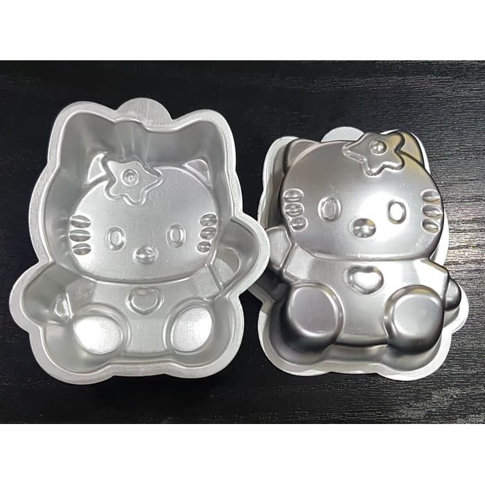 Loyang cetakan puding kue tart cake nasi bento karakter hello kitty