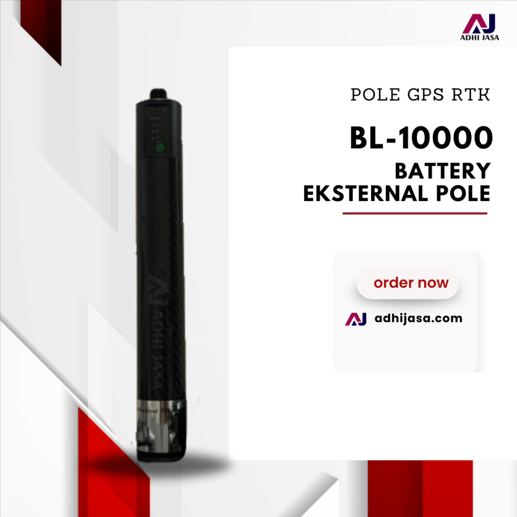 GPS RTK Pole Power Battery BL-10000 External Pole Batre Untuk trimble