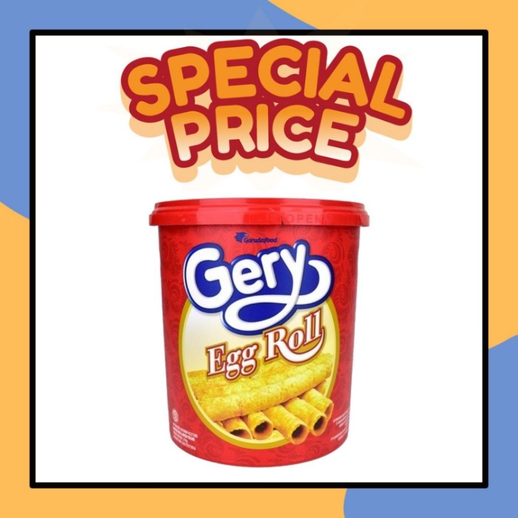 

Gery Egg Roll Wafer Toples 210gr Camilan Astor Gerry