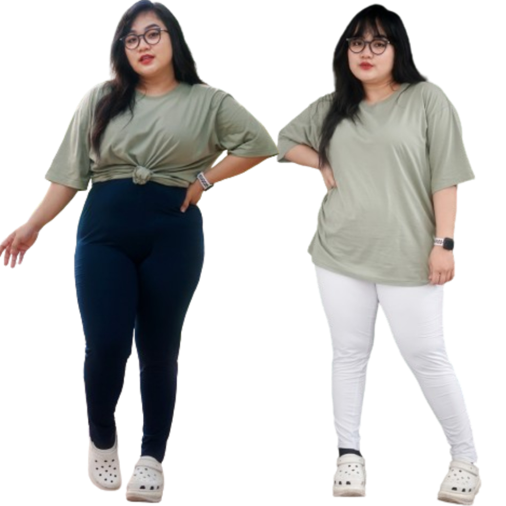 Celana Legging Jumbo Ukuran Besar Wanita Dewasa Spandek Premium Impor Legging Olahraga Jogging Worko