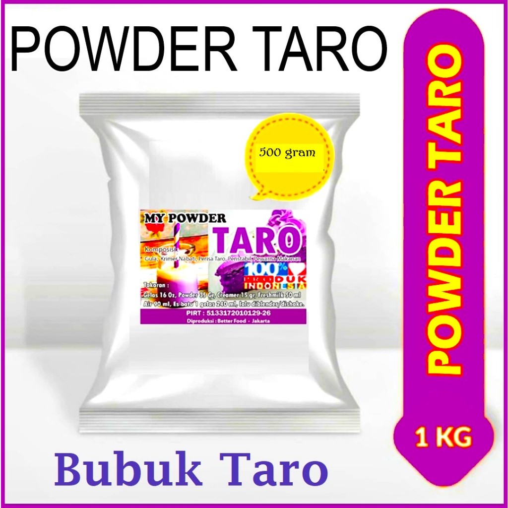 

Bubuk Minuman Bubble Drinks Taro 500gr Rasa Taro Bubble Drink
